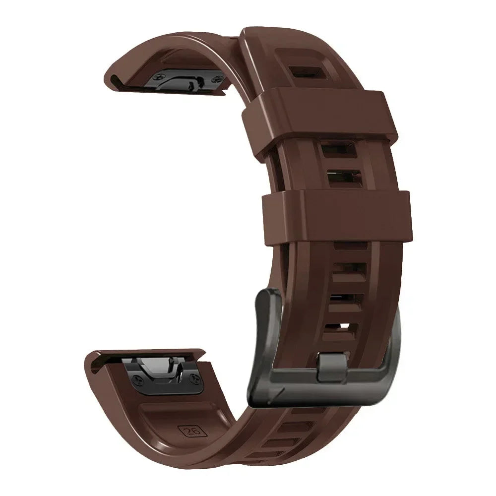 Quickfit Silicone Strap for the Garmin Watch Series (available of various range of models and 46 colours) Habicare