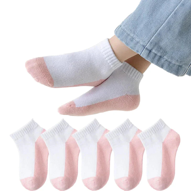 5 Pairs of Cotton Socks – For Boys & Girls (1–12 Years) Habicare