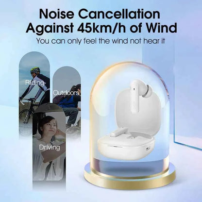 QCY HT05 ANC Wireless Earbuds - TWS Bluetooth 5.2 with 40dB Active Noise Cancellation and In-Ear Mics