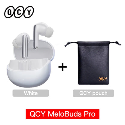 QCY MeloBuds Pro ANC Earphones with 46dB Hybrid ANC, 6 Mics, Hi-Res LDAC, and 34H Playtime - ShopHub