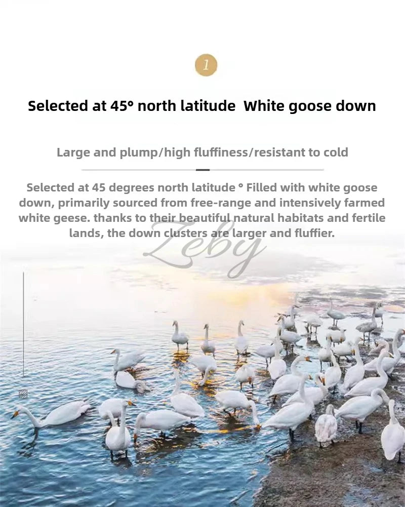 Luxurious White Goose Down Quilt for Ultimate Comfort and Warmth