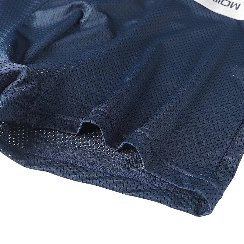 MiiOW Ice Silk Men's Underwear - 3Pcs Breathable Mesh Antibacterial Boxer Briefs - ShopHub