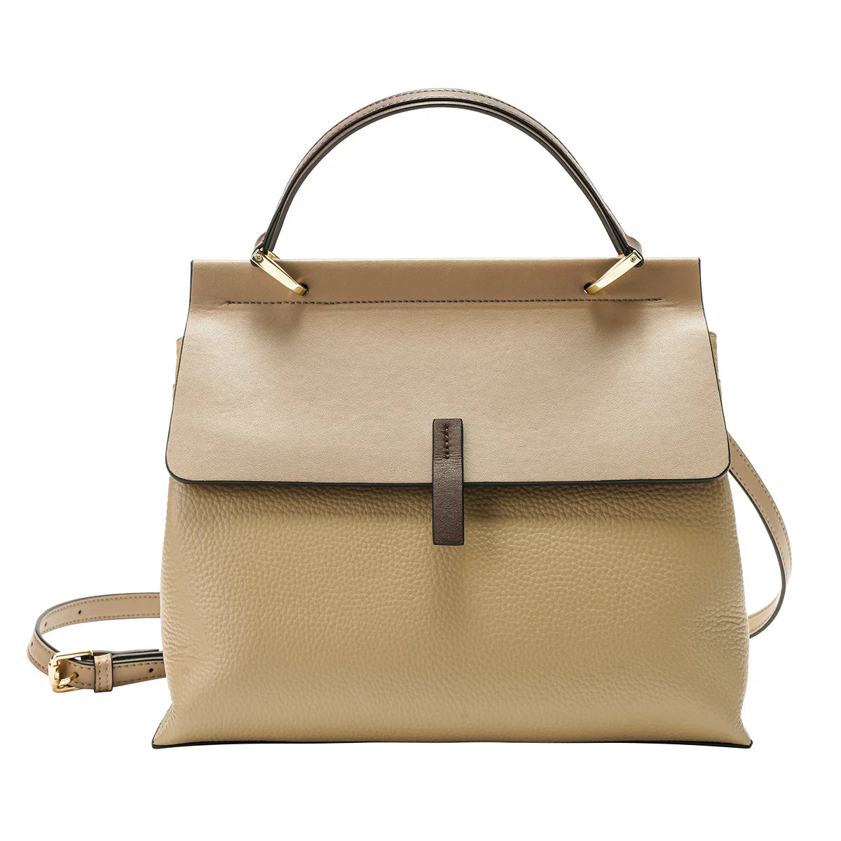2026 Spring Summer Fashion Lady's Bag Cow Leather Retro Female Shoulder Bag Large Capacity Flap Purse Luxury Office Lady Handbag