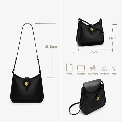 BAFELLI Natural Cattle Leather Bucket Bag