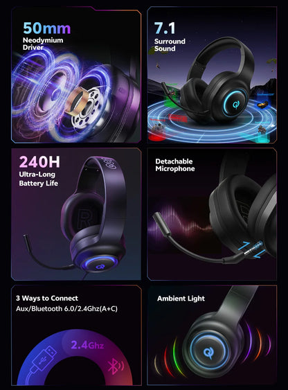 QCY Heroad V200 Gaming Headset - ShopHub