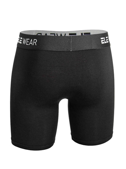3pcs Bamboo Men's Sports Underwear Long Boxer Briefs, Moisture-Wicking Athletic Gear