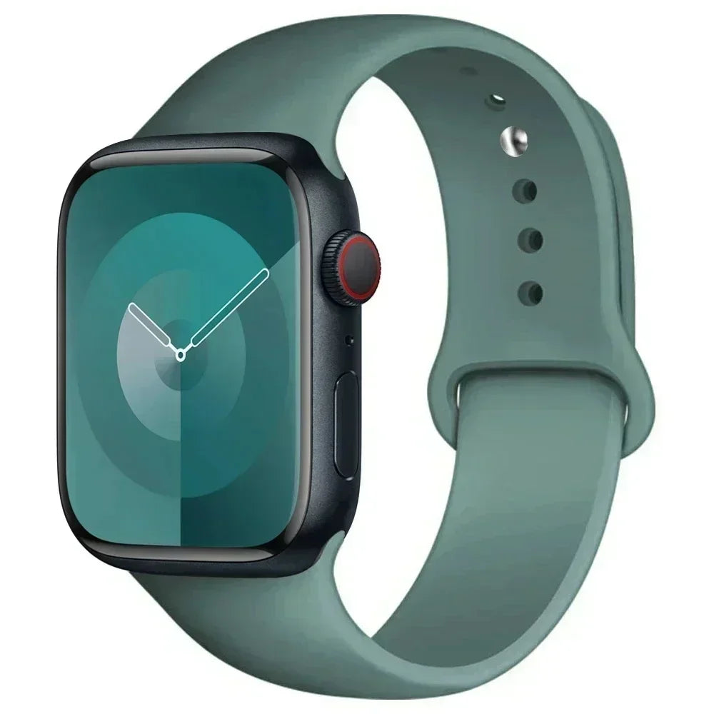 Silicone Replacement Strap for Apple Watch Series (38mm - 42mm) (available in 45 colours) Habicare