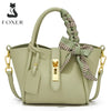 FOXER Women's Handbag Split Leather Shoulder Bag 2026 Fashion Lady Crossbody Bag Light Luxury Commuter Bucket Bag as Gift