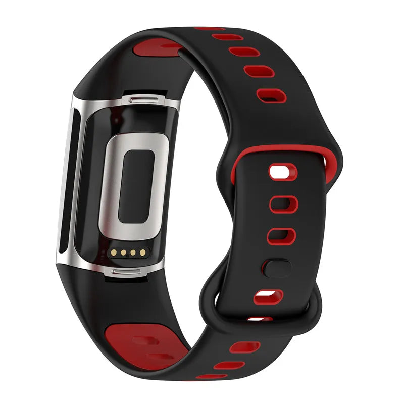 Rubber Sport Strap for the Fitbit Charge 5/6 Series (available in 21 colours) Habicare