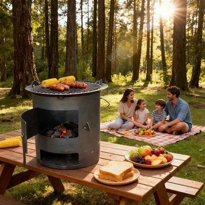 Portable Outdoor Fire Pit Stove, Kitchen Tools, Kitchen Items & Accessories, for Heating, BBQ, Picnic, Camping, Non-food Contact