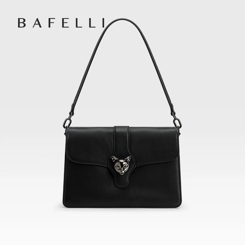 BAFELLI Full-Leather Square Shoulder Bag