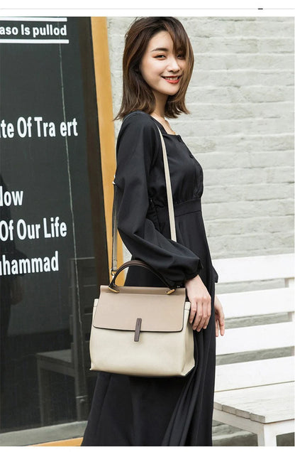 2026 Spring Summer Fashion Lady's Bag Cow Leather Retro Female Shoulder Bag Large Capacity Flap Purse Luxury Office Lady Handbag