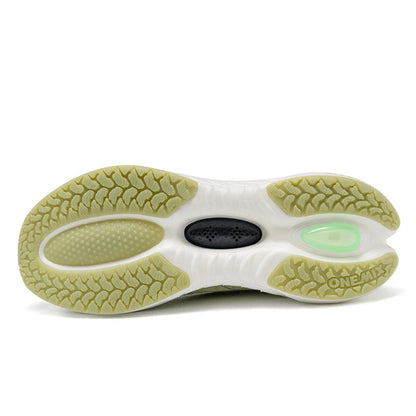 ONEMIX Black Leather Training Running Shoes