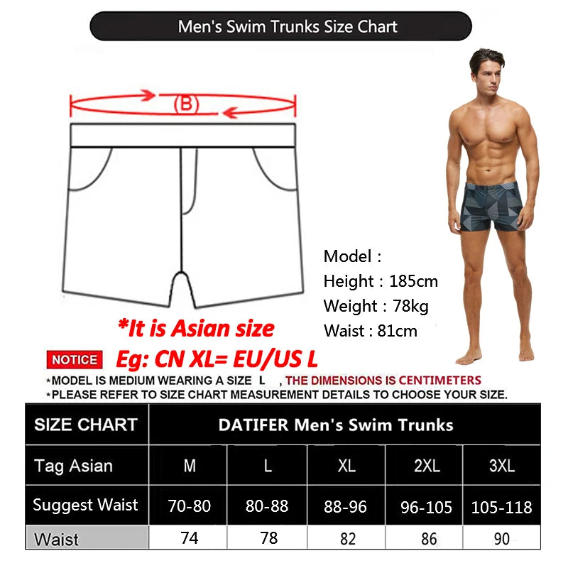 DATIFER Men's Swim Trunks