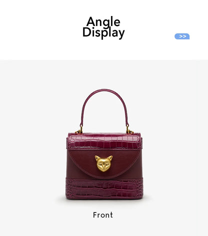 BAFELLI Crocodile-Grain Leather Bucket Bag