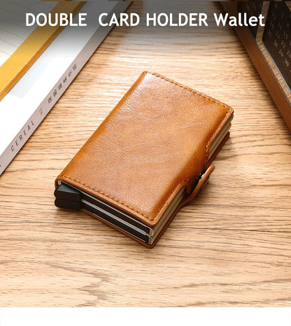 Anti Rfid Carbon Fiber Credit Card Holder Mens 14 Bank Cardholder Case Wallet Metal Minimalist Wallet Money Bag Male Purses