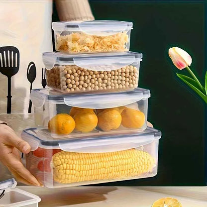 8-PC BPA-Free Airtight Food Containers with Locking Lids