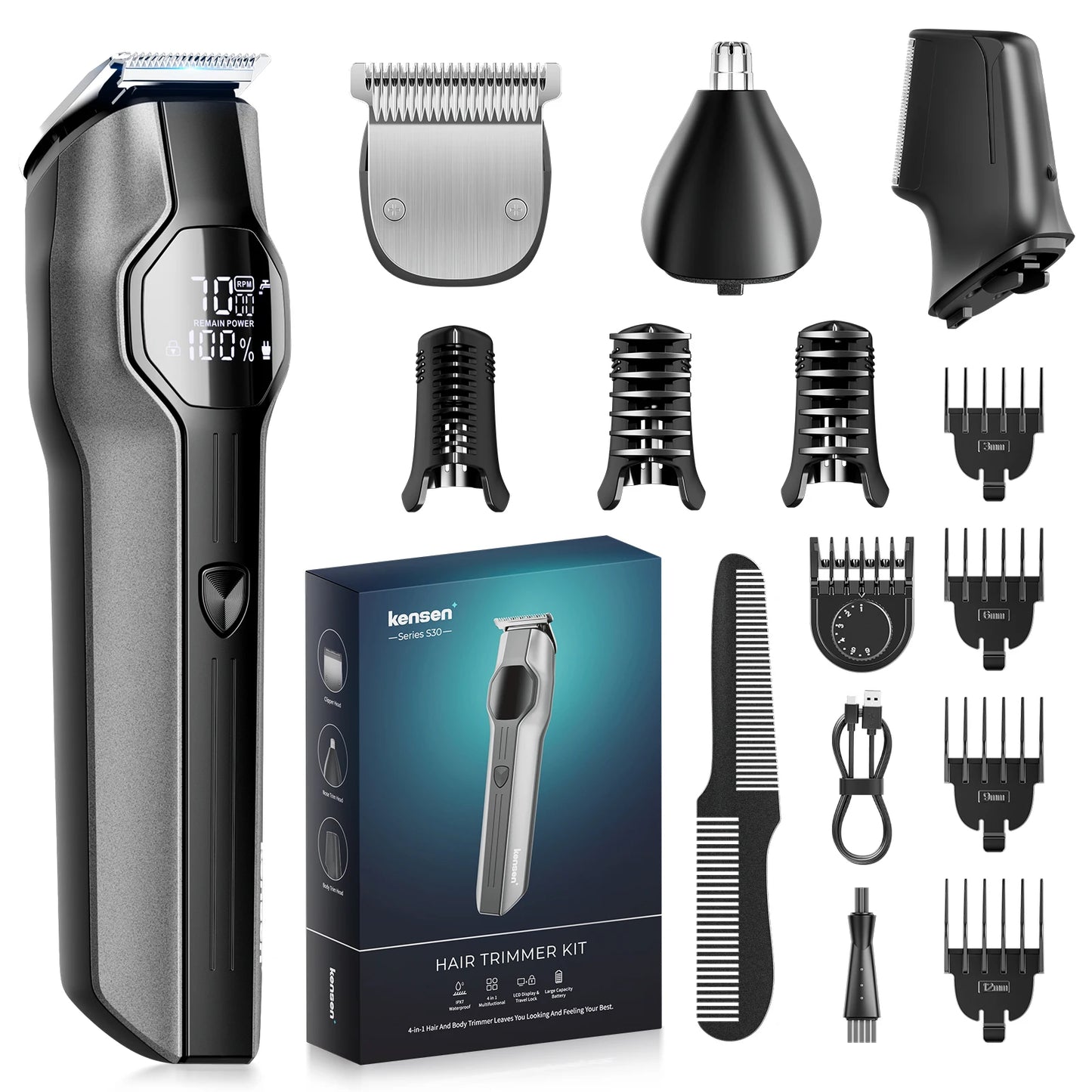 Kensen S30 4 in 1 Cordless Hair Clipper