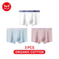 MiiOW Men's Cotton Underwear - 3Pcs Antibacterial Boxers - ShopHub