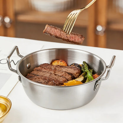 Stainless Steel Noodle Bowl with Handle - Ramen Soup Salad Bowl for Home, Camping, and Picnic - ShopHub