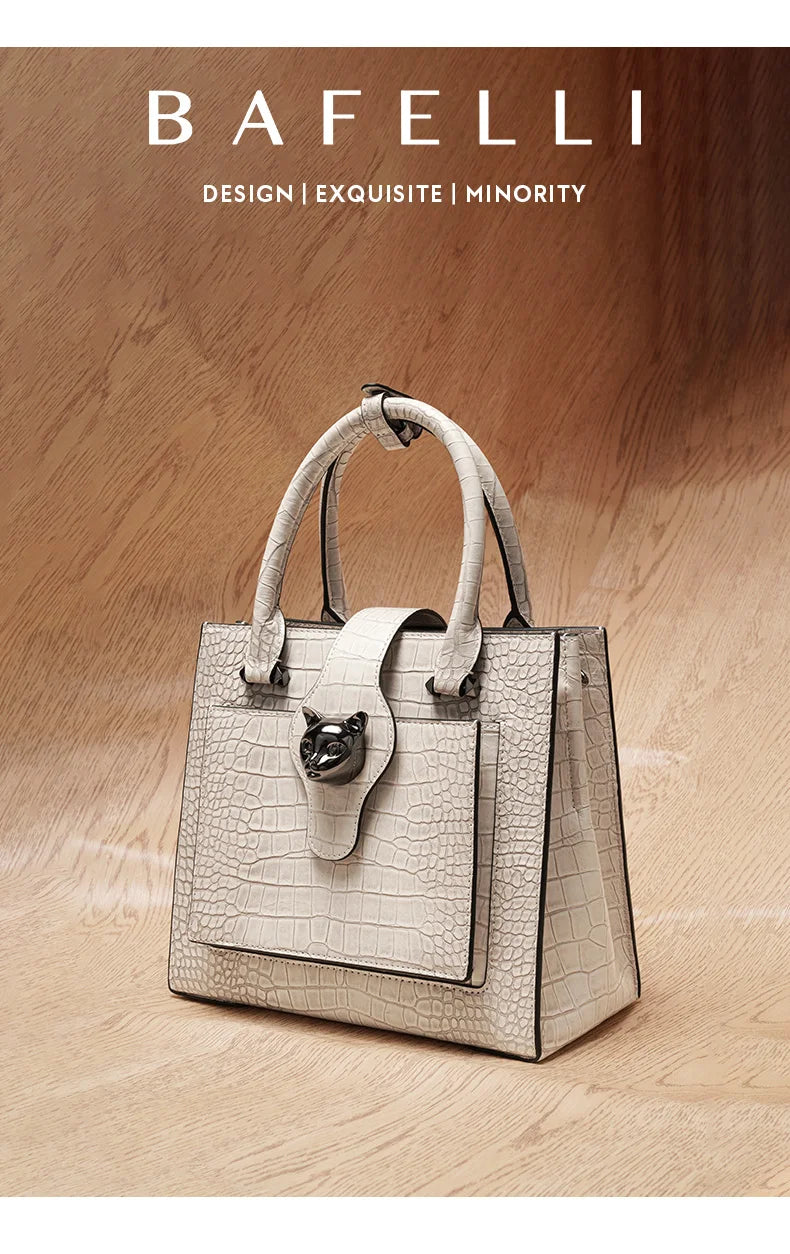 BAFELLI Women's Genuine Leather Business Handbag