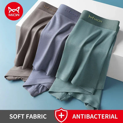 MiiOW Modal Men Underwear Boxers - 3Pcs Graphene Antibacterial Boxer Briefs - ShopHub