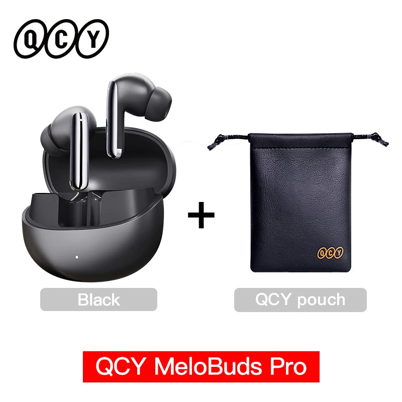 QCY MeloBuds Pro ANC Earphones with 46dB Hybrid ANC, 6 Mics, Hi-Res LDAC, and 34H Playtime - ShopHub