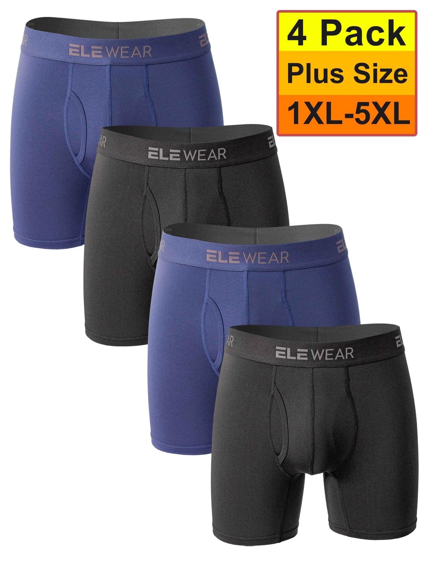 4 Pack Men's Breathable Boxers