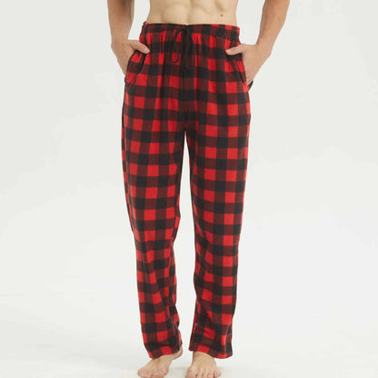 Men's Fleece Pajama Pants - Soft, Warm, and Stylish Sleep Bottoms with Pockets