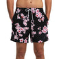 Men's breathable polyester summer boardshorts with elastic waist, mesh lining, side pockets, suitable for gym and beach activities.