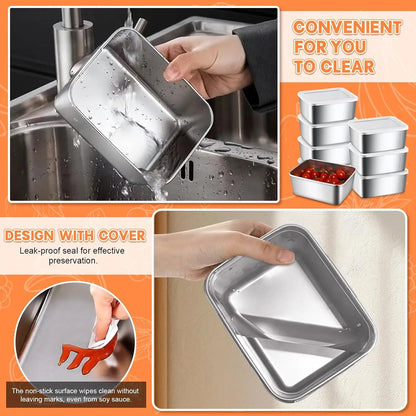 Stainless Steel Food Storage Container with Lid - ShopHub