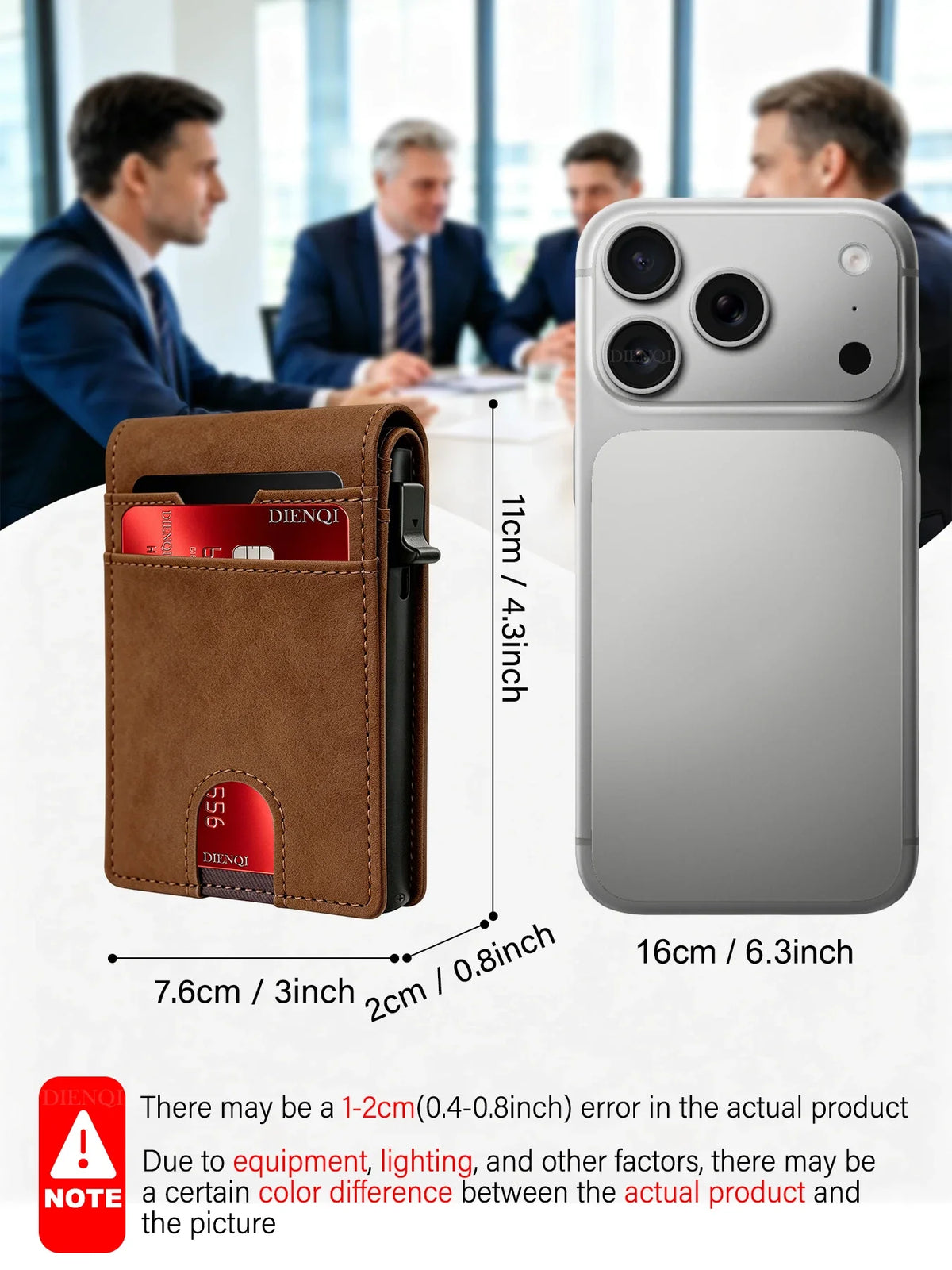Carbon Fiber Wallet Magnetic Card Holder RFID Automatic Pop Up Case Id Bank Credit Cardholder Money Bag Bifold Wallets for Men