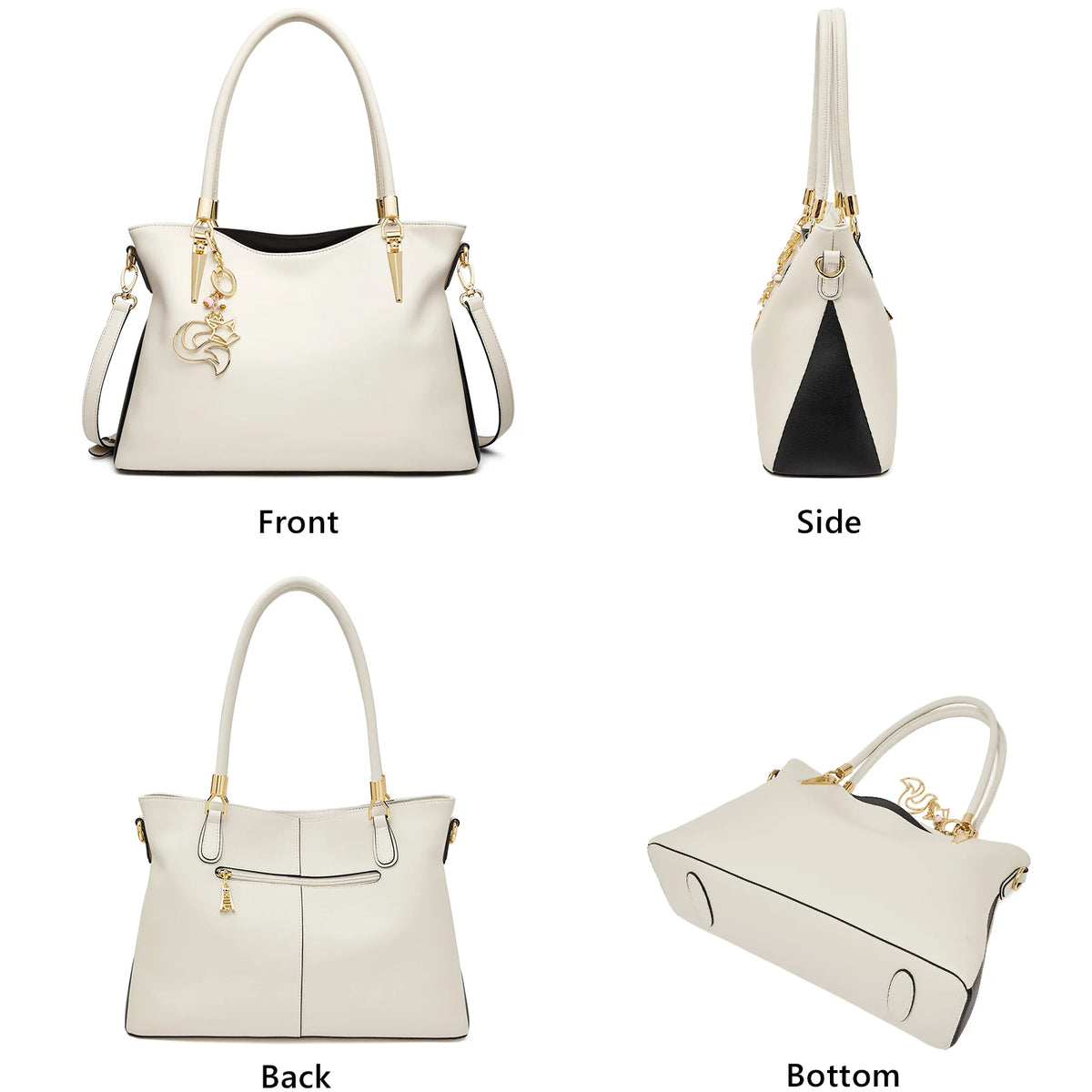 FOXER New Elegant Shoulder Bag for Women Luxury Designer Handbags Cowhide Leather Female Messenger Crossbody Bag Purse