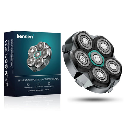 Replaceable blade for KENSEN S15 head shaver, razor blades and refills, shown in a close-up image.