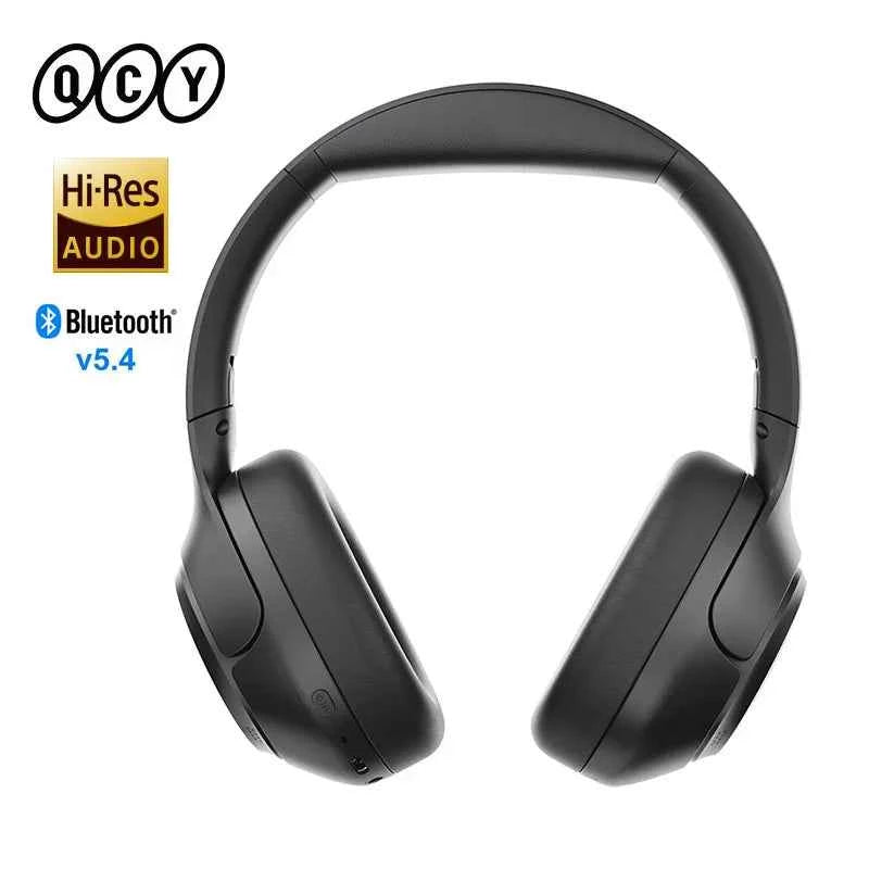 QCY H3 Wireless Headphones with Hybrid Active Noise Cancellation and 60Hrs Playtime, Hi-Res Audio, Bluetooth 5.4 Over Ear Design