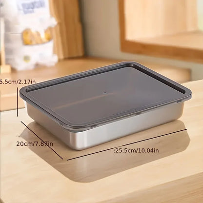 5pc Stainless Steel Food Storage Containers Set - ShopHub