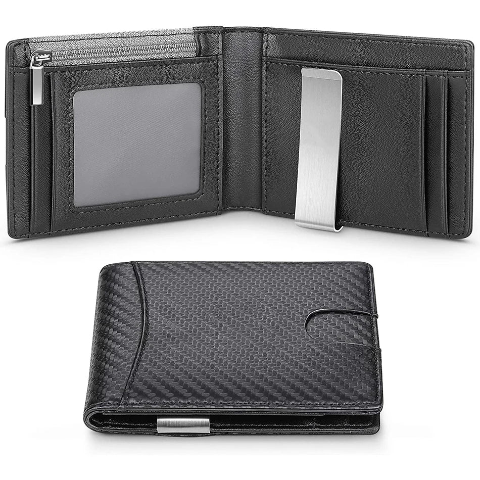 DIENQI Carbon Fiber RFID Slim Wallet