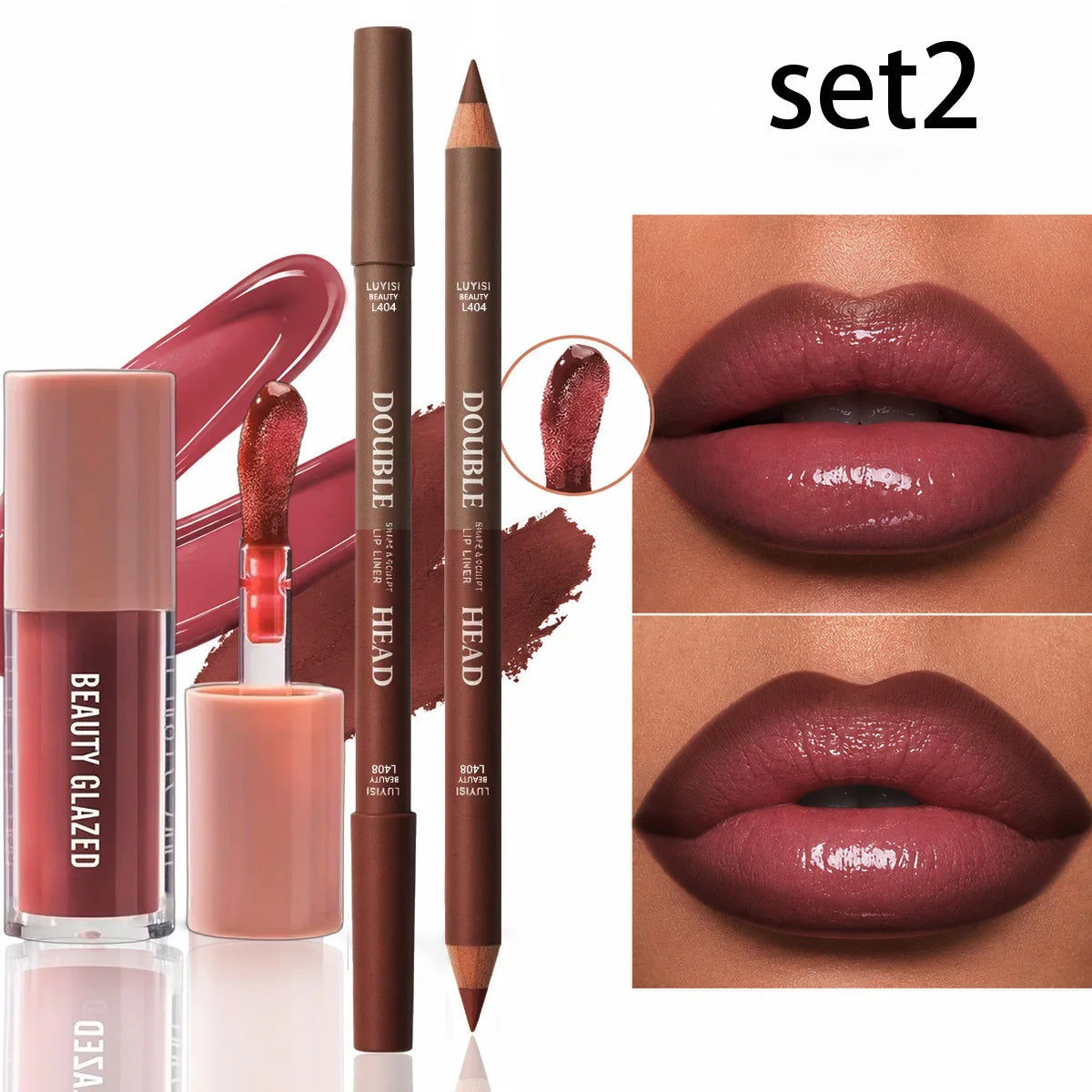 2pcs/Set Lip Makeup Set