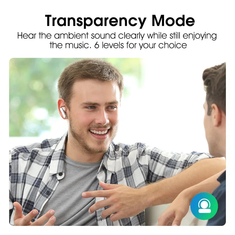 QCY HT05 ANC Wireless Earbuds - TWS Bluetooth 5.2 with 40dB Active Noise Cancellation and In-Ear Mics - ShopHub