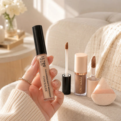 3pcs/Set Concealer + Contour Powder + Blending Puff
