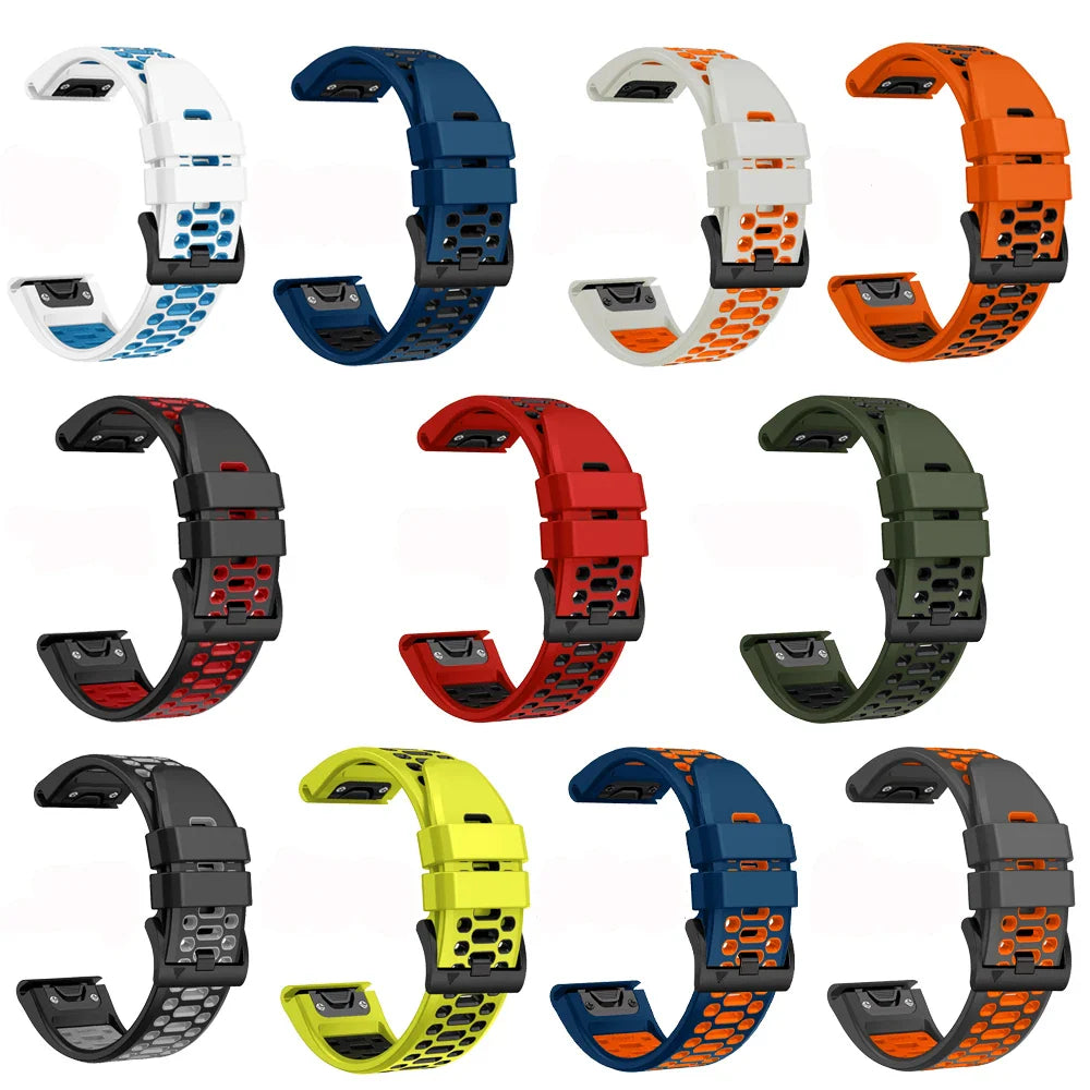 Silicone Watch Band for the Garmin Fenix 5 & 5 Plus (available in 12 colours) Habicare