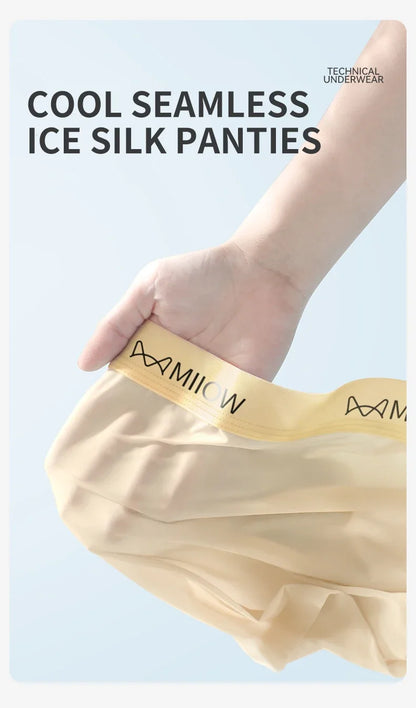 MiiOW Silky Ice Silk Men Boxers - 3Pcs - ShopHub