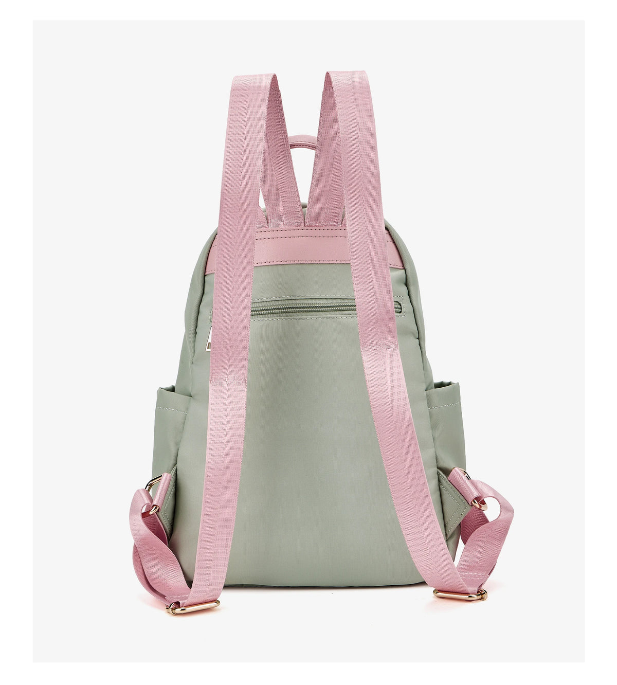FOXER Women Fabric Backpack Lightweight Travel Shoulder Bag Ladies Multi‑pocket School Bag Casual Daily Female Rucksack