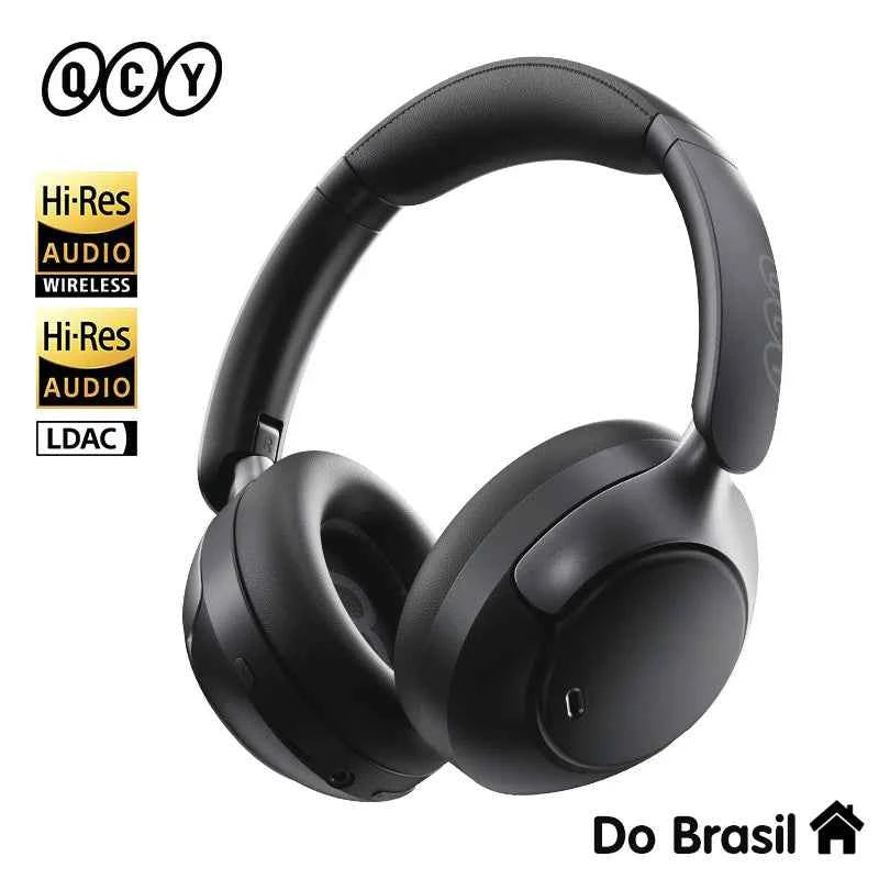 QCY H3 PRO Wireless Headphones with Adaptive ANC, 50dB Noise Cancellation, Hi-Res LDAC Audio, and Bluetooth 5.4 Dual Connection