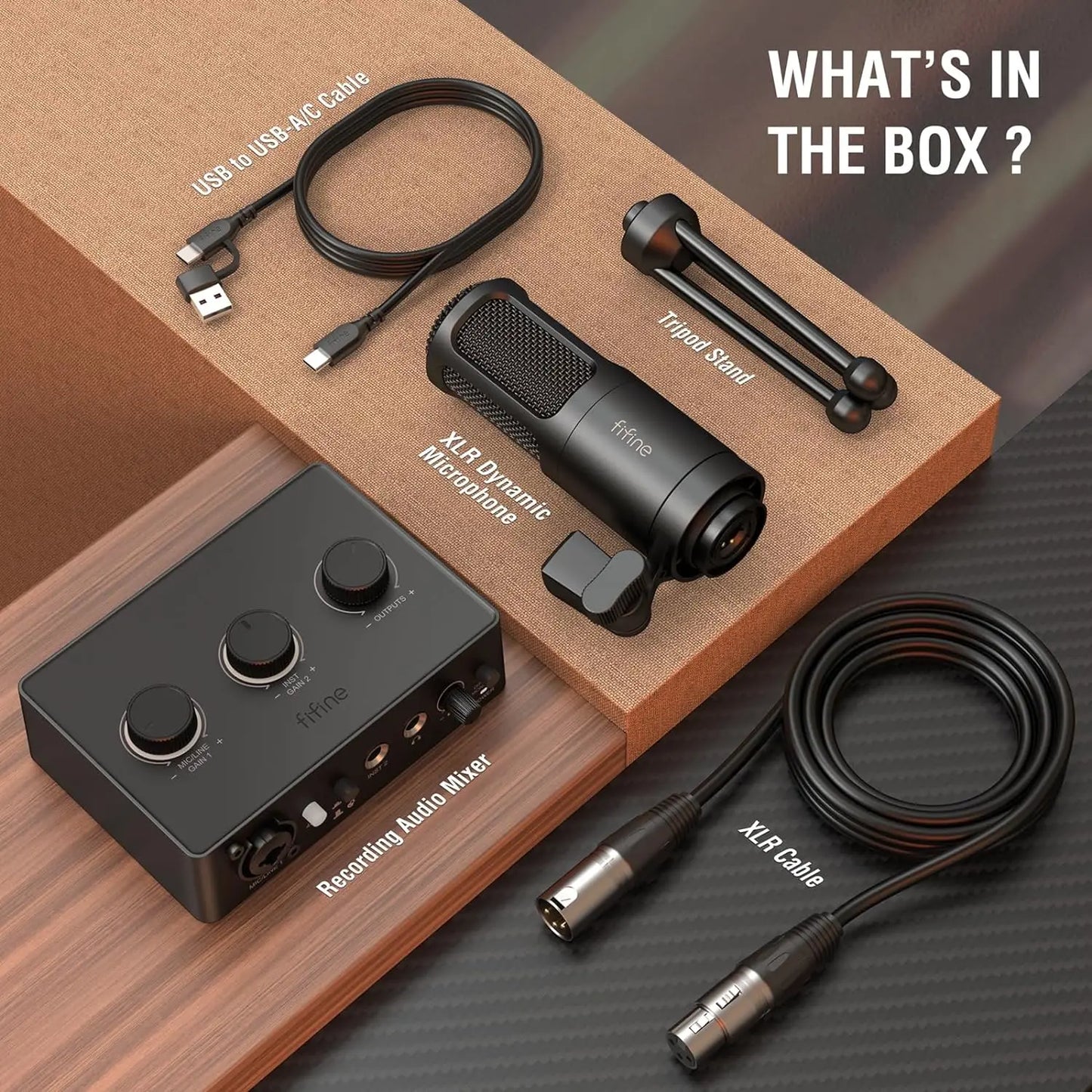 FIFINE Podcast Kit KS6: Elevate Your Audio Game with All-in-One Studio Quality