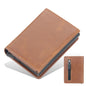 Magnetic RFID Blocking Credit Card Holder Men Wallets Anti Theft Aluminum Metal Pu Leather Small Pop Up Wallet Cardholder Case