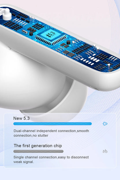 QCY T13 ANC Wireless Earphones Bluetooth 5.3 with 28dB Active Noise Cancellation and 4 Mics ENC for Low Latency TWS Experience - ShopHub