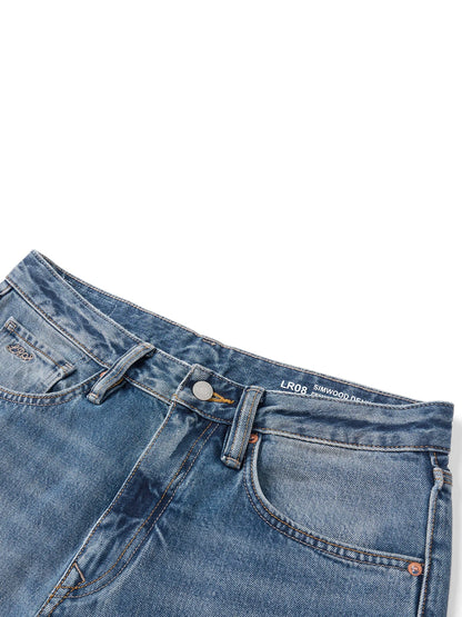 SIMWOOD Loose Relax 13.5oz Heavyweight Washed Vintage Jeans