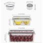 4-Piece Clear Food Storage Containers with Snap Lids - ShopHub