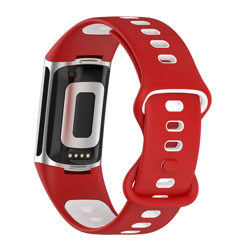 Rubber Sport Strap for the Fitbit Charge 5/6 Series (available in 21 colours) Habicare